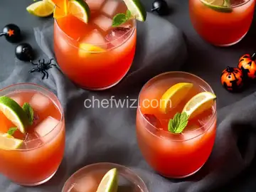 Halloween Punch with Frozen Hand