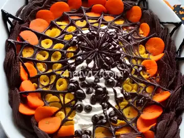 Halloween Spiderweb Layered Dip