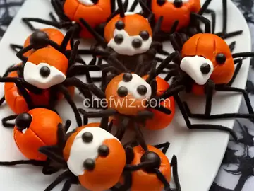 Halloweentown Marshmallow Spiders