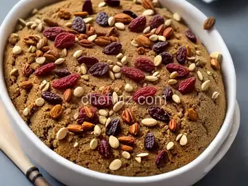 Halva With Spice Dried Fruit and Nuts