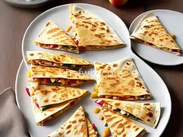 Ham, Apple and Cheese Quesadilla