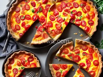 Ham, Tomato and Swiss Quiche