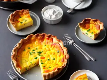 Ham and Cheddar Mini Quiche