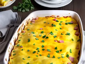 Ham and Cheese Omelet Casserole
