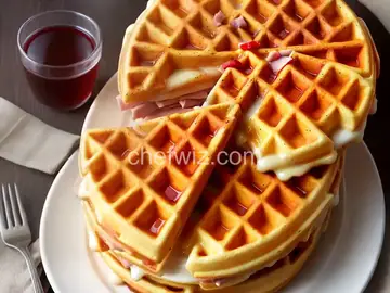 Ham-and-Cheese Waffles