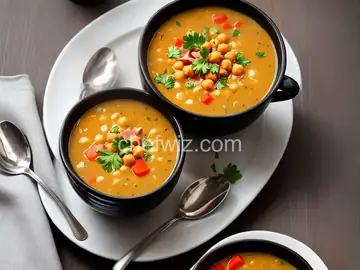 Ham and Chickpea Slow Cooker Soup