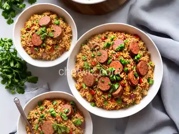 Ham and Sausage Jambalaya
