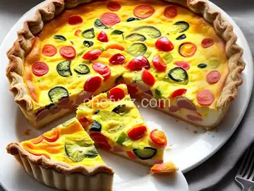 Ham and Veggie Quiche