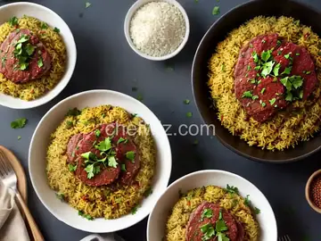 Hashweh (Palestinian Spiced Rice and Meat)