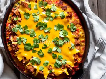Hatch Chile Relleno Casserole with Ranchero Sauce