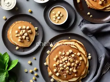 Hawaiian Pancake with Macadamia Nut Sauce