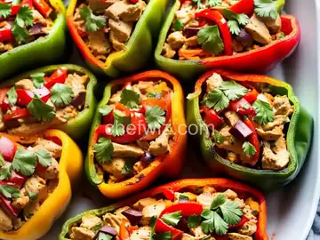 Healthy Chicken Fajita Stuffed Peppers