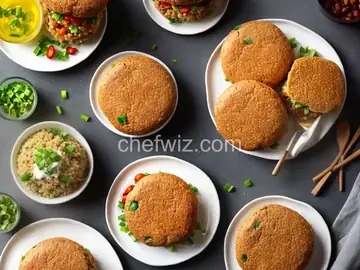 Healthy Chili Bean and Bulgur Burgers