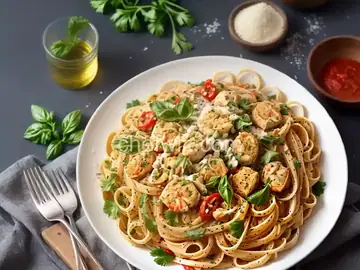 Healthy Pasta with Spicy Crab