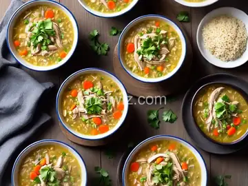 Healthy Slow Cooker Chicken and Rice Soup
