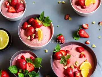 Healthy and Tasty Strawberry Sherbet