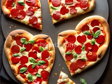 Heart-Shaped Pizza for Two