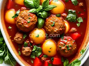 Hearty Italian Meatball Soup