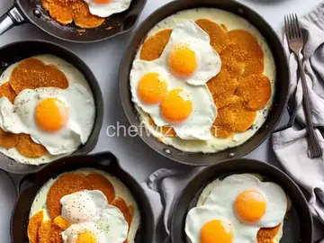 Heavy Cream Fried Eggs