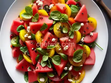 Heirloom Tomato and Watermelon Salad