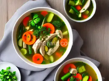 Herb Chicken Soup with Spring Vegetables