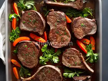 Herb and Mushroom Lamb Chops