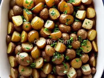 Herbed Greek Roasted Potatoes with Feta Cheese