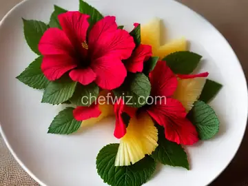 Hibiscus-Pineapple Skin “Tea”