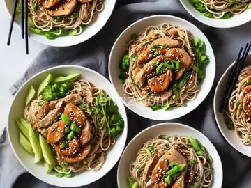 Hoisin Sauce Noodles with Chicken