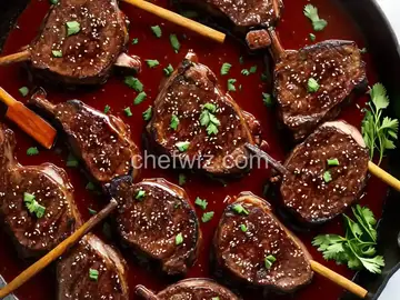 Hoisin-and-Balsamic-Glazed Lamb Chops