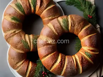 Holiday Bread Wreath