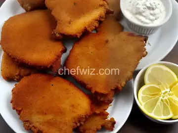 Home fried catfish steaks (bone in)