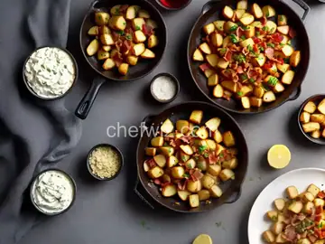 Homefried Potatoes with Garlic and Bacon