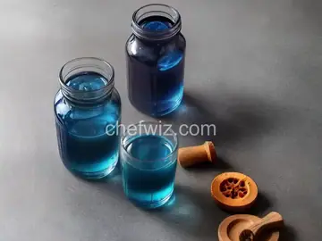 Homemade Blue Curacao syrup