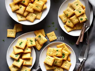 Homemade Garlicky Cheese Crackers