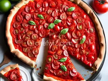Homemade Philadelphia Tomato Pie-Style Pizza Recipe