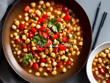 Hominy with Chiles and Tomatoes