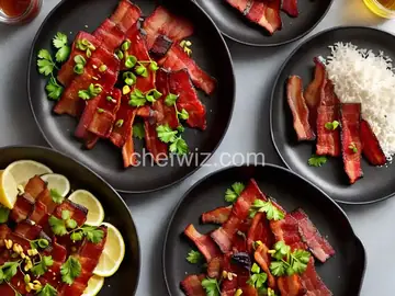 Honey-Bourbon Glazed Bacon
