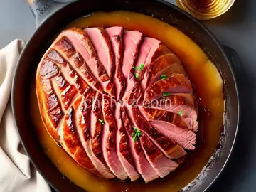 Honey Bourbon Horseradish Glazed Ham