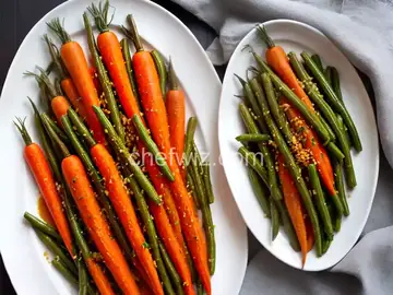 Honey-Glazed Carrots and Green Beans