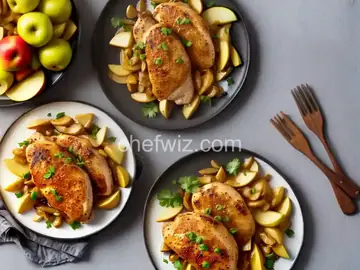 Honey-Mustard Chicken and Apples