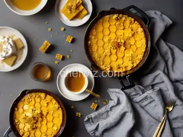 Honeycomb with Golden Syrup