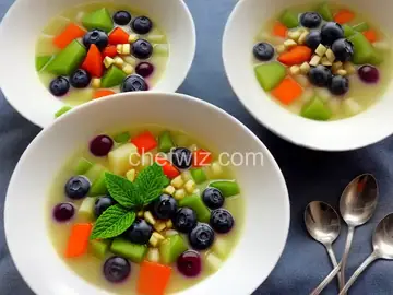 Honeydew Blueberry Soup