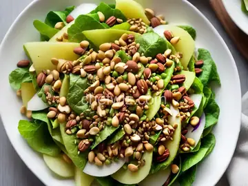 Honeydew Salad With Ginger Dressing and Peanuts