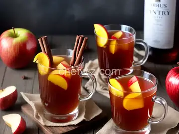 Hot Apple Cider with Rum