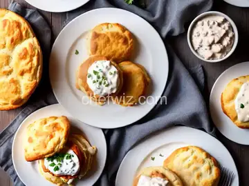 Hot Chicken Biscuits with Mama's White Gravy