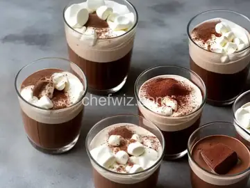 Hot Cocoa Pudding Shots