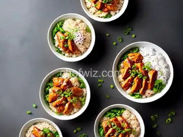 Hot Honey Chicken & Rice Bowls