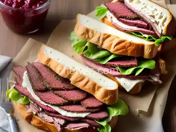 Hot Pastrami Sandwich
