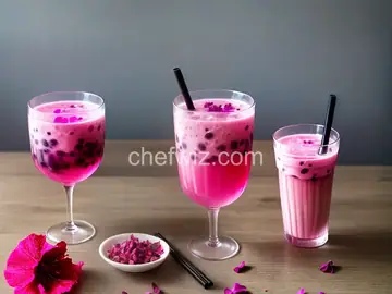 Hot-Pink Hibiscus Bubble Tea